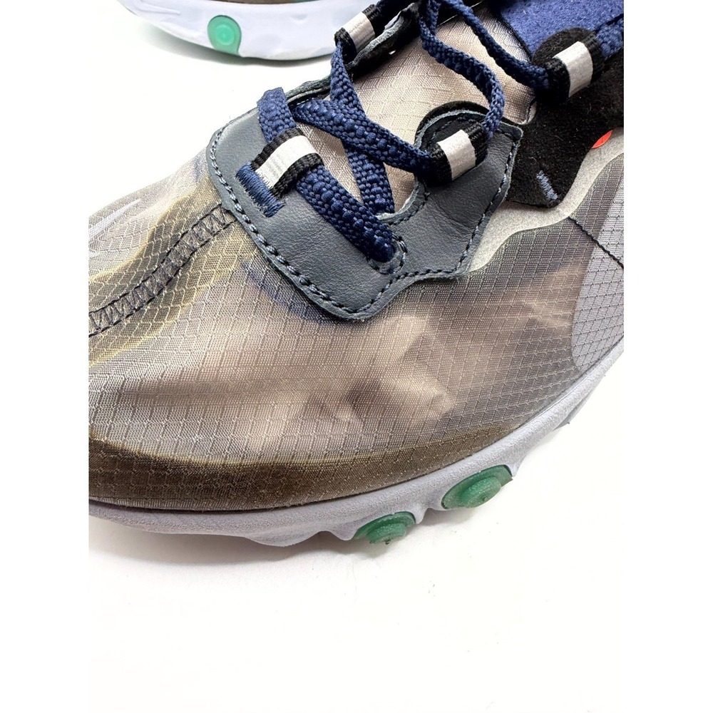Nike React Element 87 Men 10.5 Sneaker Neptune Green Black Running Athletic Shoe - Picture 2 of 10